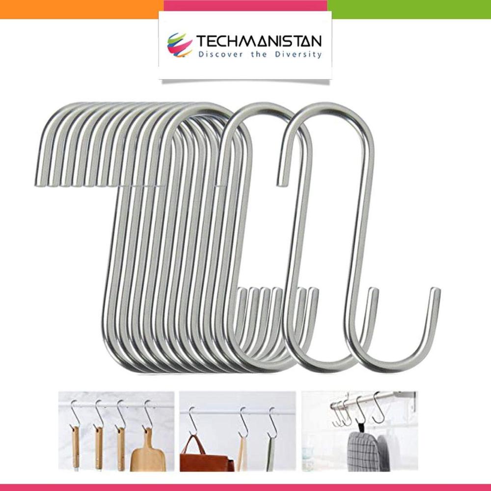 Techmanistan S Shaped Hooks Pack Of 5