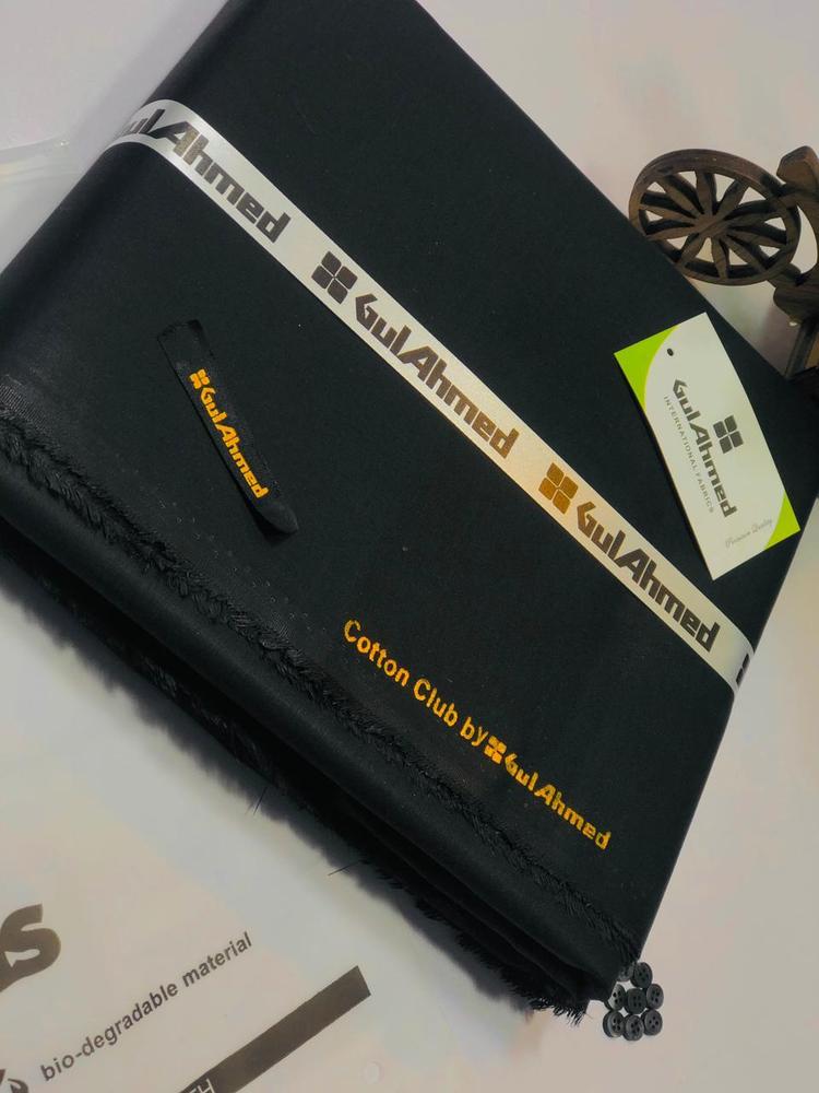 Men's Unstitched cotton plain suit