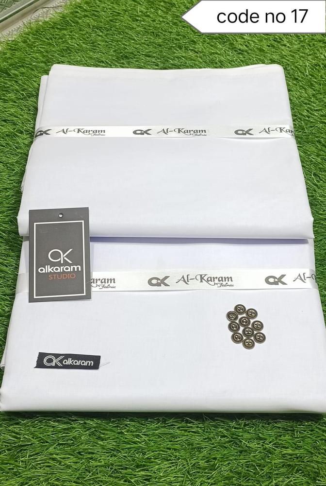 Men's Unstitched cotton plain suit