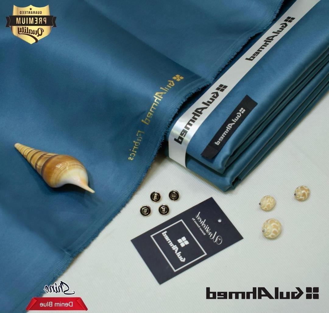 Men's Unstitched cotton plain suit