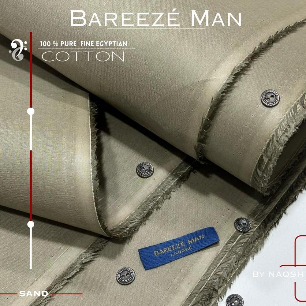 Men's Unstitched cotton plain suit