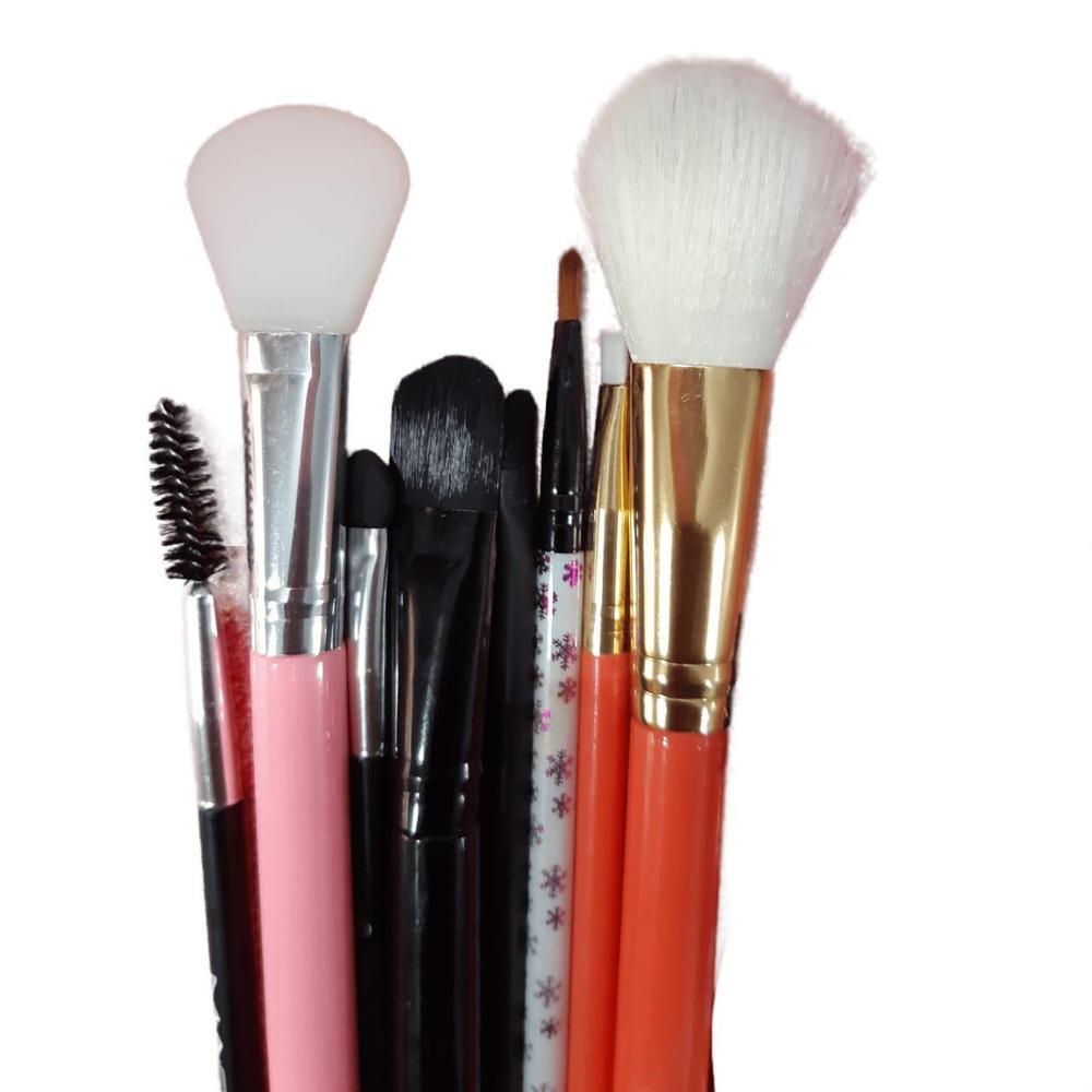 Makeup Brush Set, Set Of 9
