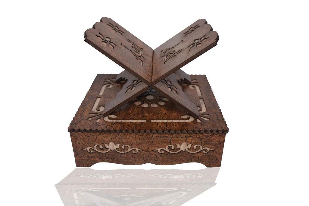 Wooden Engraved Quran Box Set Of 2