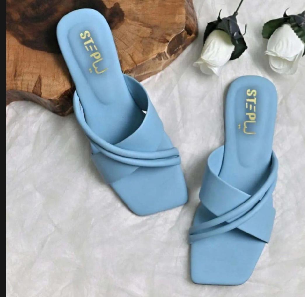 Women's Casual Black Rexine Slippers