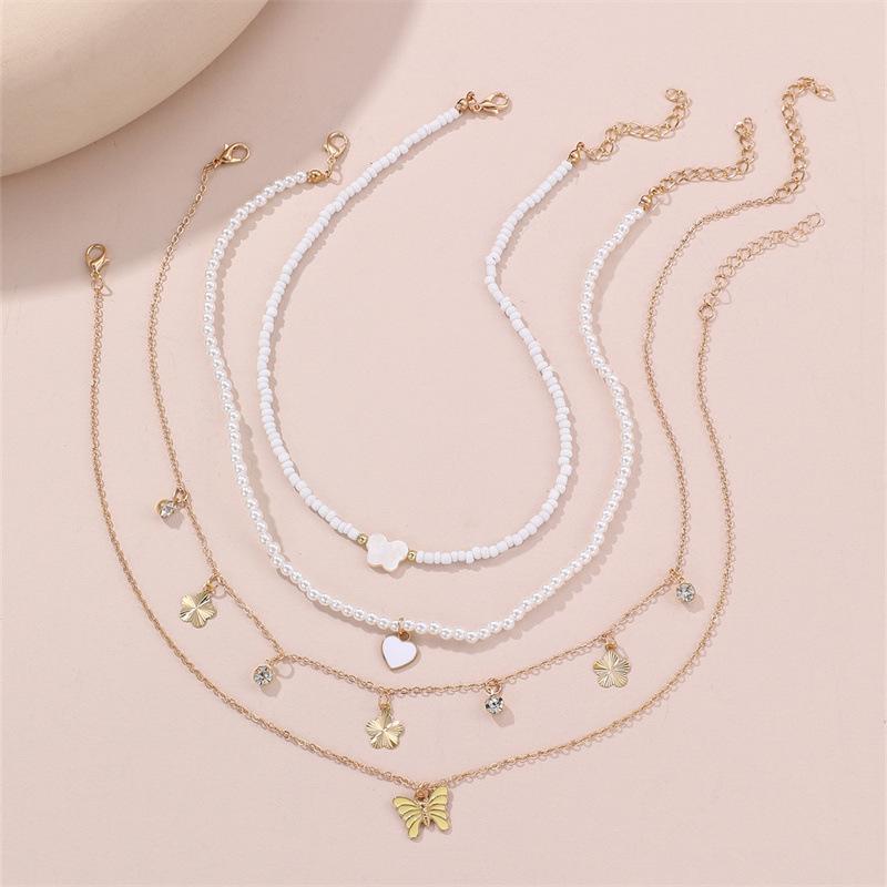 New simple drop oil love butterfly pendant wholesale
