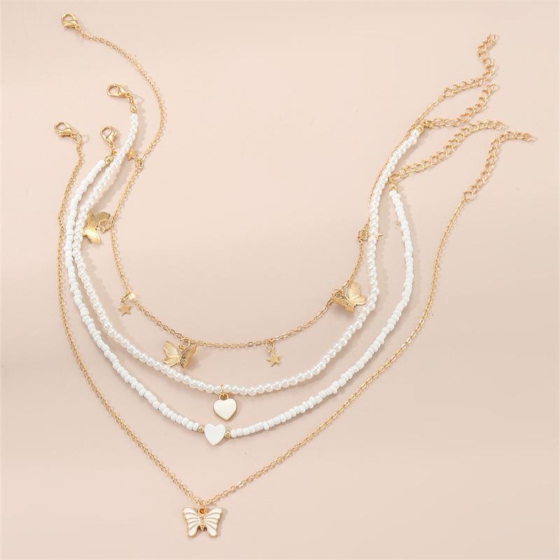 New simple drop oil love butterfly pendant wholesale