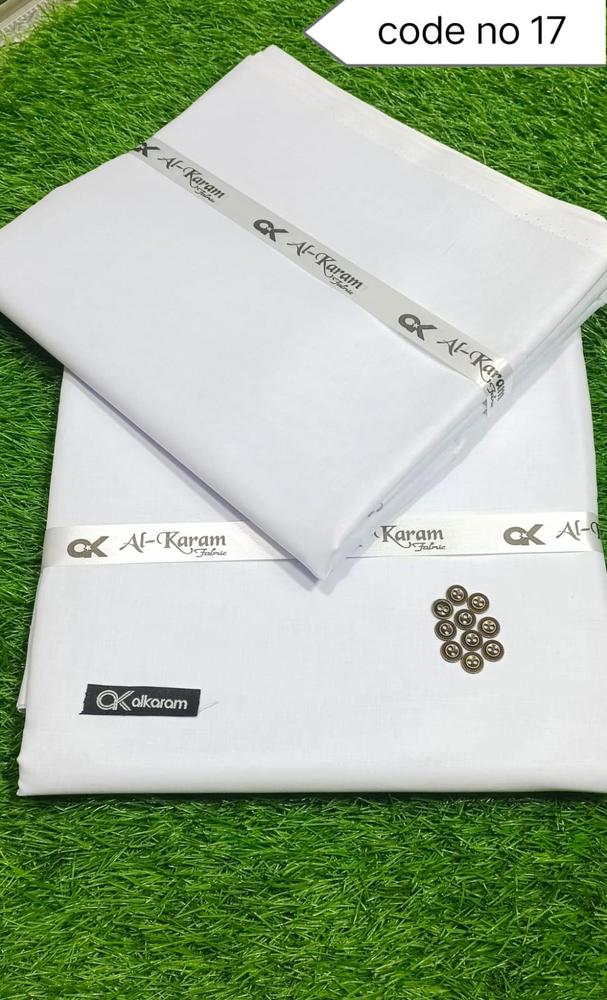 Men's Unstitched cotton plain suit