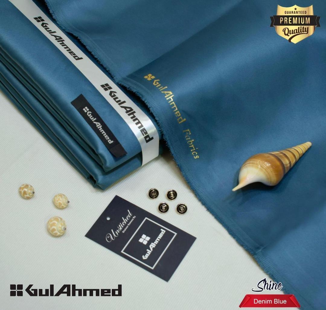 Men's Unstitched cotton plain suit