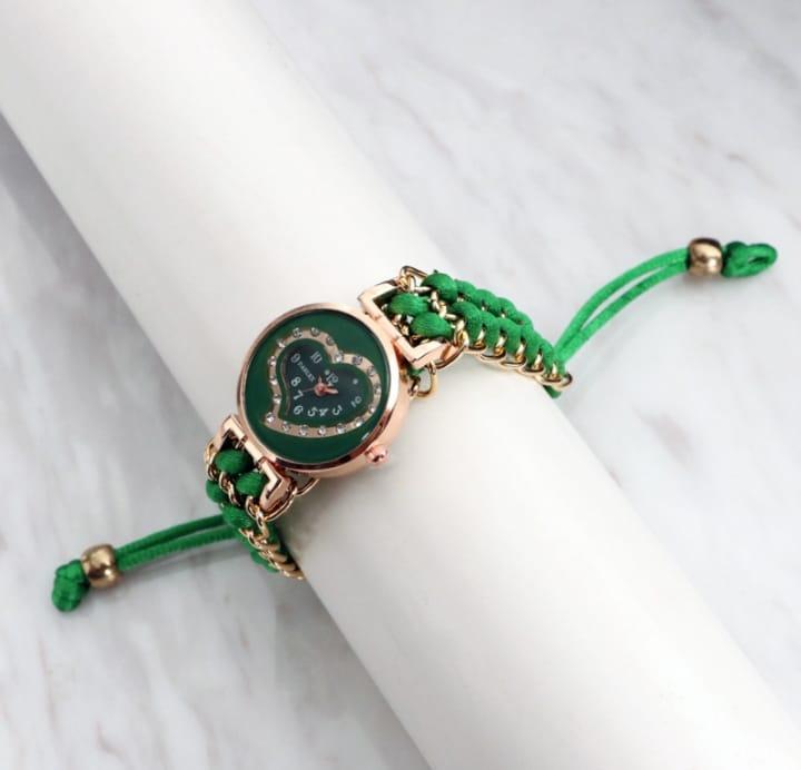 Stylish Woman's Quartz Heart Watch