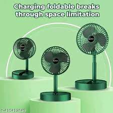 A USB rechargeable mini fan that is foldable and portable, featuring a telescopic design